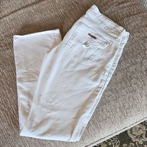 Hudson Jeans Women's White Boot Cut Jeans